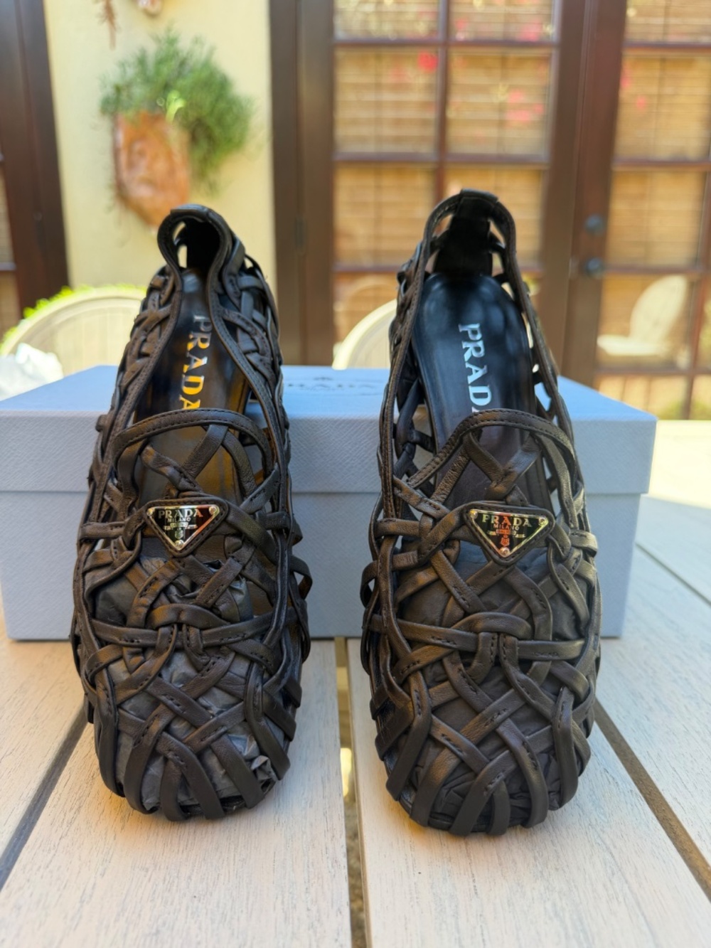 Prada Modellerie Style Cutout Pumps, Heels, Loafer  with Box, Dust Bag 2025